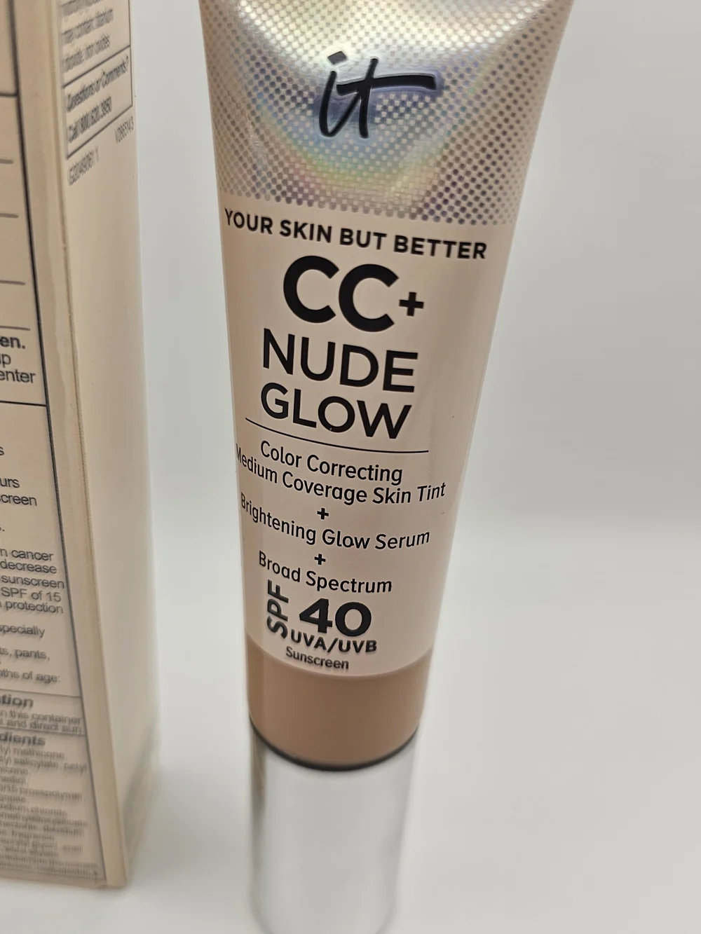 NEW Cosmetics CC+ Nude Glow Medium Coverage Skin Tint SPF 40 - Light Medium
